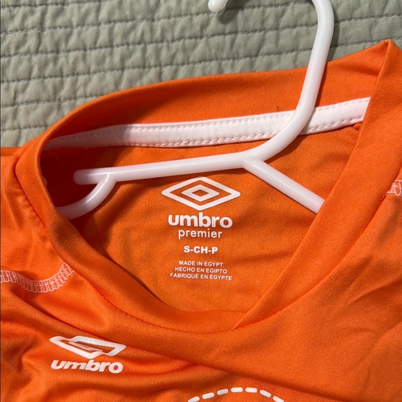 Umbro Kids Orange and White Soccer Shots Tee - Picture 2 of 6